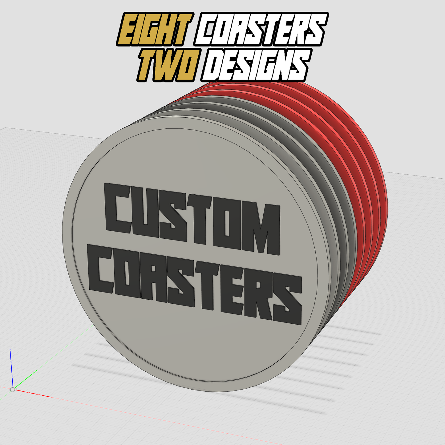 Custom Coasters - 8 Pack